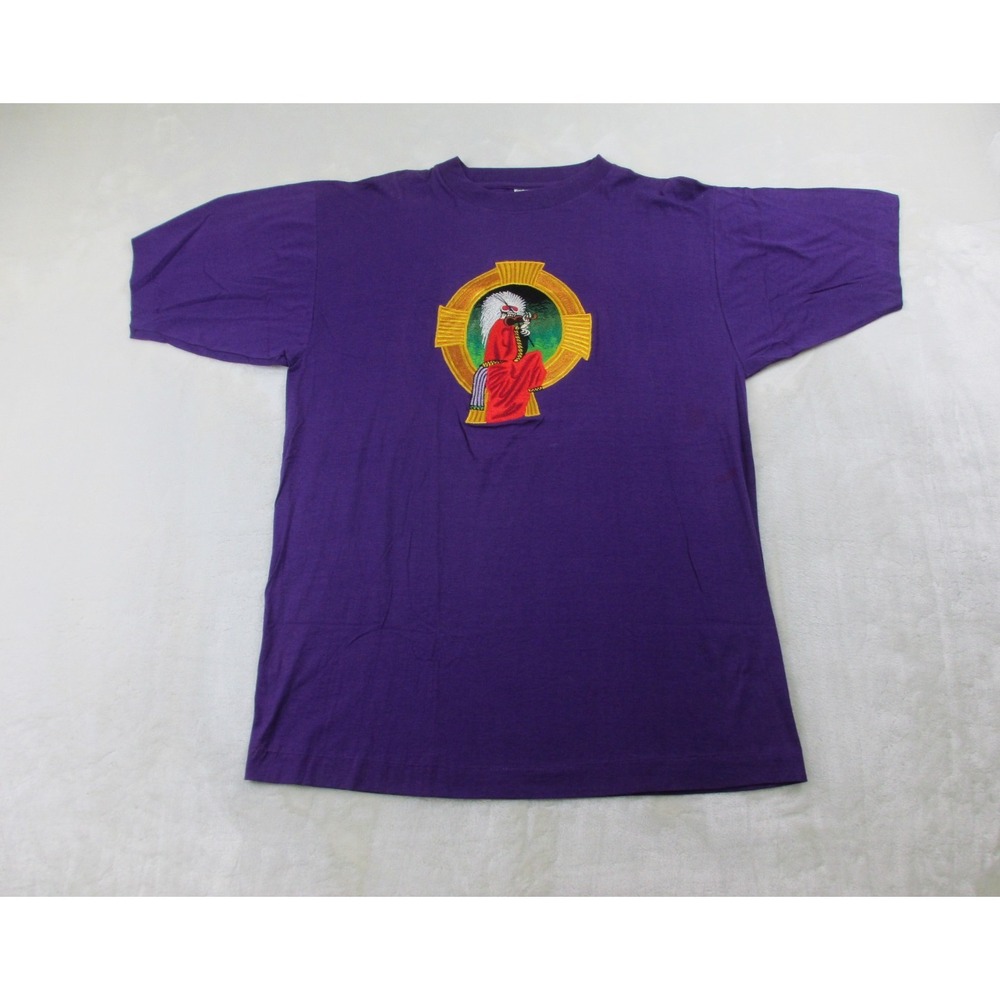 VINTAGE Grateful Dead Shirt Mens Extra Large Purple Blues For Allan Nepal*